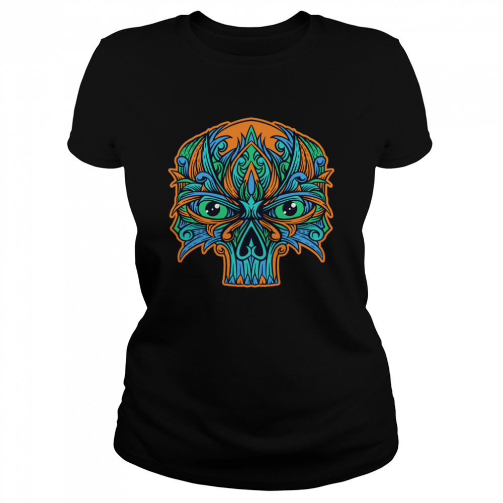 Sugar Skull Eyes Dia De Muertos Day Dead  Classic Women's T-shirt