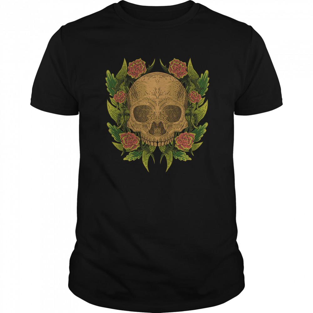 Sugar Skull Flower Dia De Muertos Day Of The Dead shirt