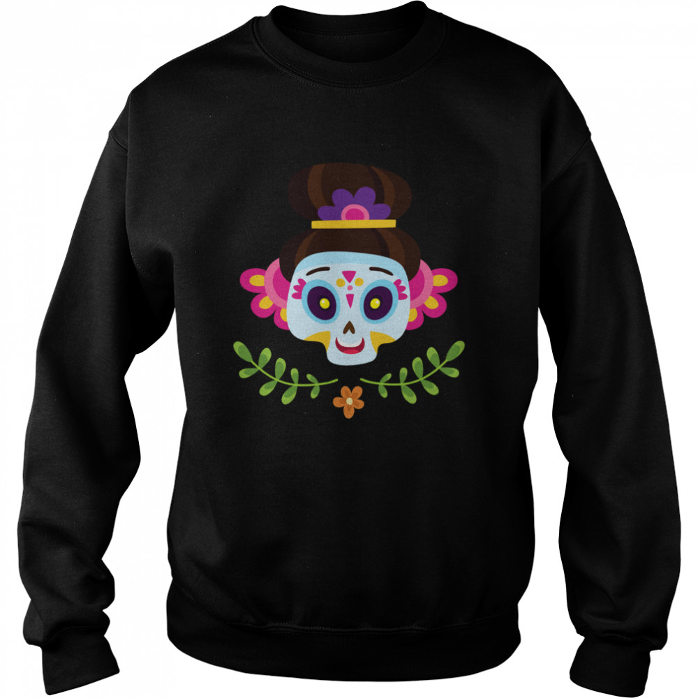 Sugar Skull Girl Day Dead Dia De Muertos  Unisex Sweatshirt