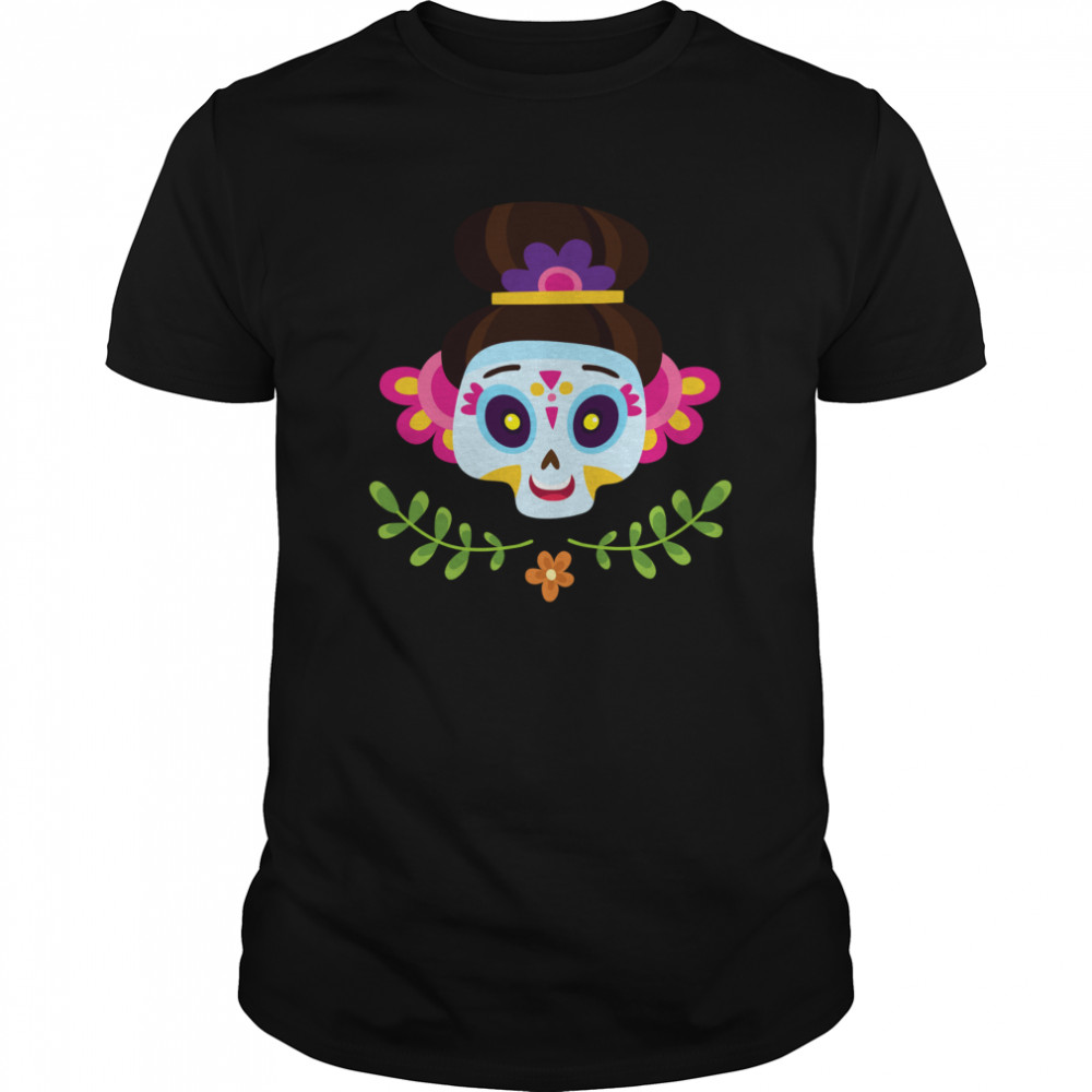 Sugar Skull Girl Day Dead Dia De Muertos  Classic Men's T-shirt