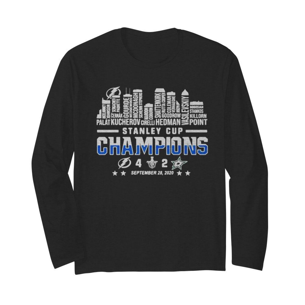 Tampa bay lightning stanley cup champions 2020  Long Sleeved T-shirt 