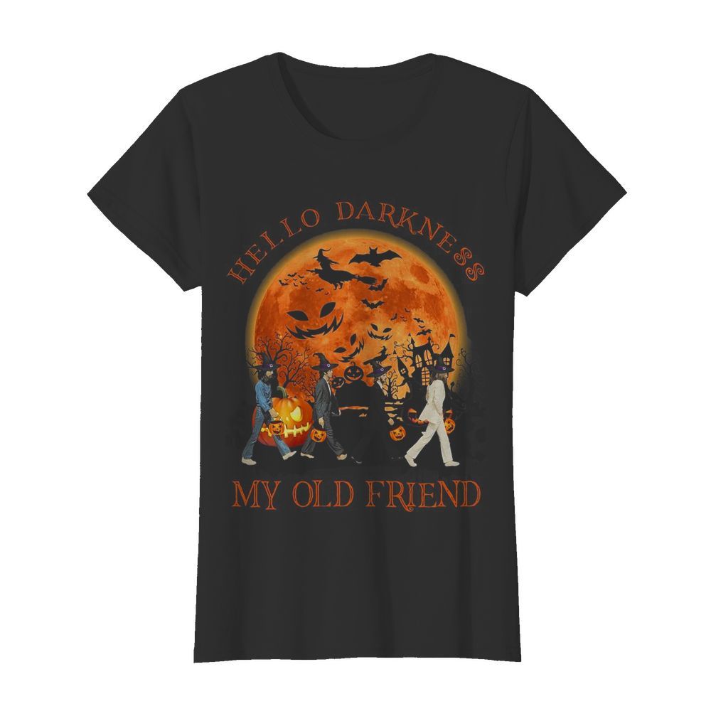 The Beatles Abbey Road Hello Darkness My Old Friend Halloween  Classic Women's T-shirt