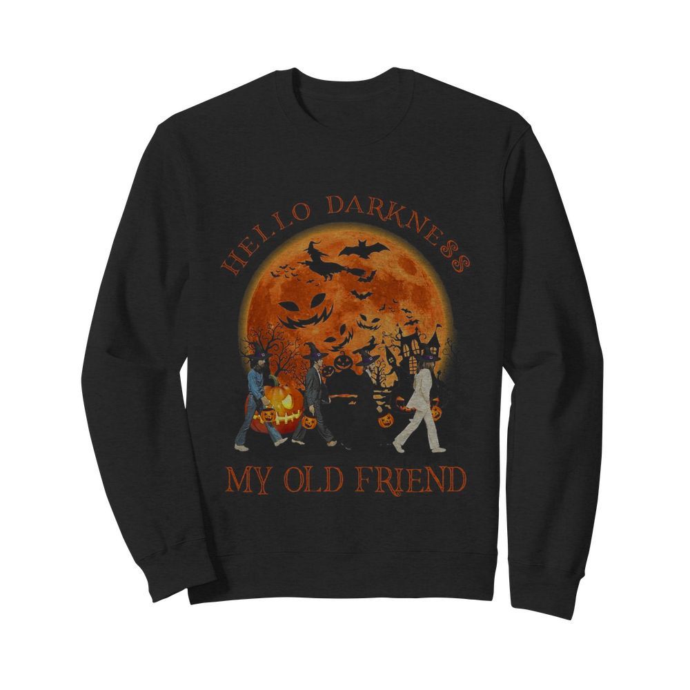 The Beatles Abbey Road Hello Darkness My Old Friend Halloween  Unisex Sweatshirt