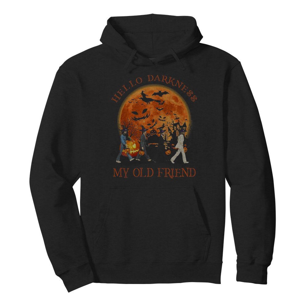 The Beatles Abbey Road Hello Darkness My Old Friend Halloween  Unisex Hoodie