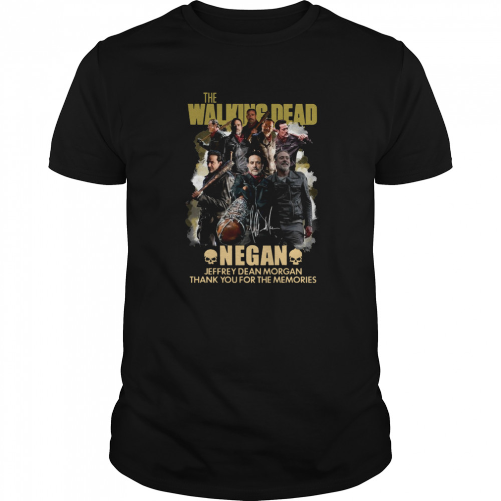 The Walking Dead Negan Jeffrey Dean Morgan Thank You For The Memories shirt