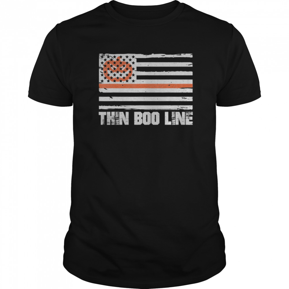 Thin Boo Line Pumpkin Halloween 2020 Back The Boo Fall shirt