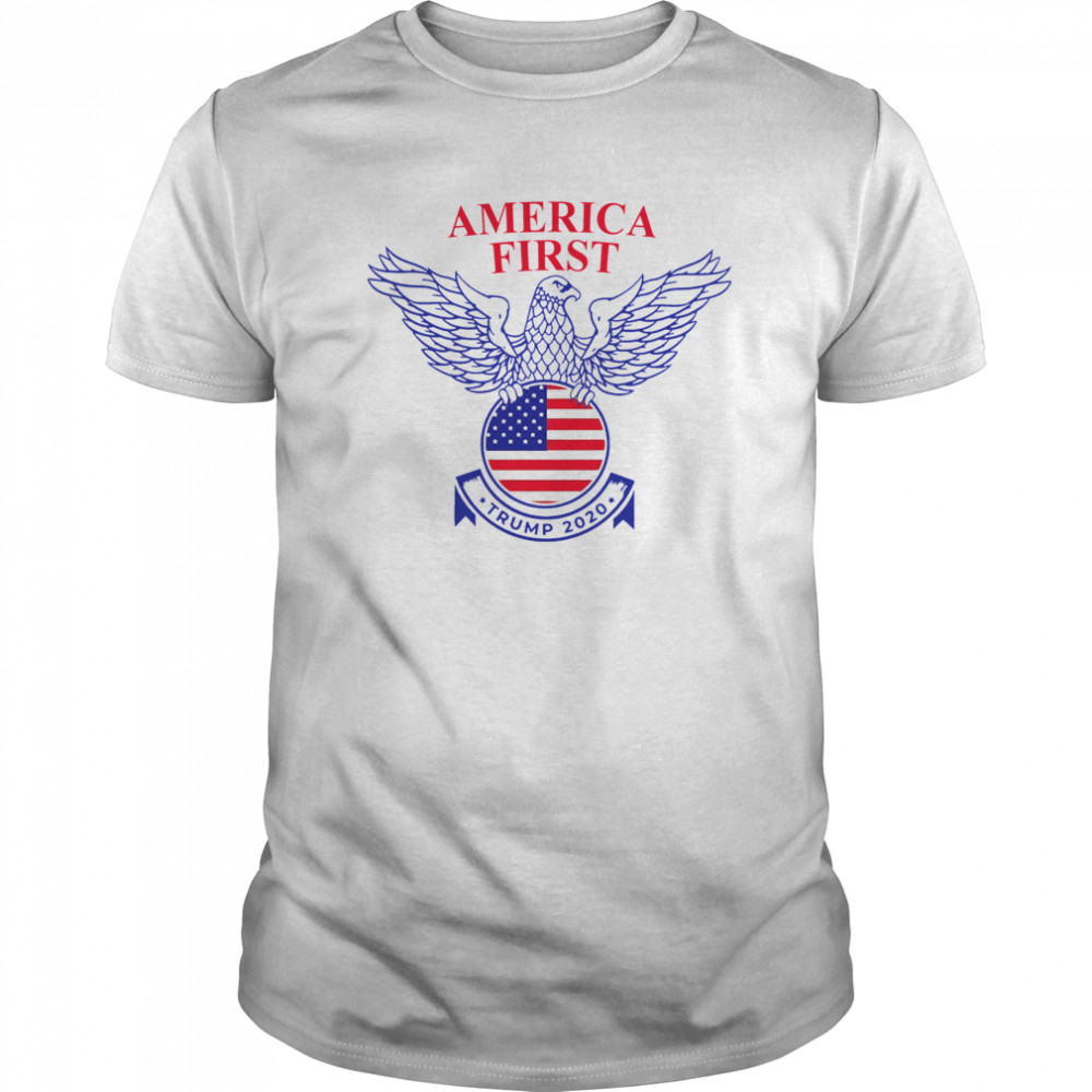 Trump Nazi Eagle America First 2020  Classic Men's T-shirt