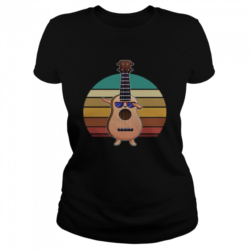 Ukulele Dabbing Vintage  Classic Women's T-shirt