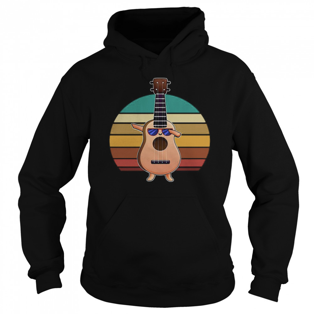 Ukulele Dabbing Vintage  Unisex Hoodie