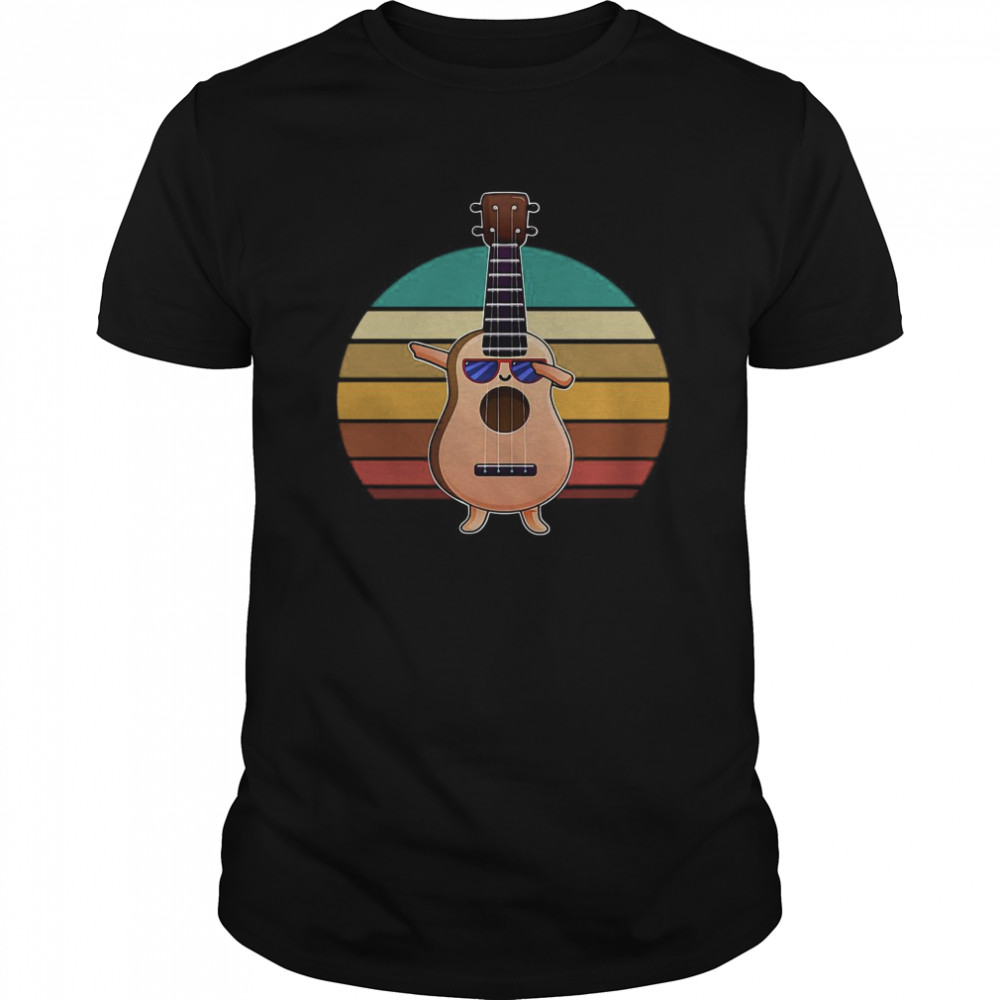 Ukulele Dabbing Vintage  Classic Men's T-shirt