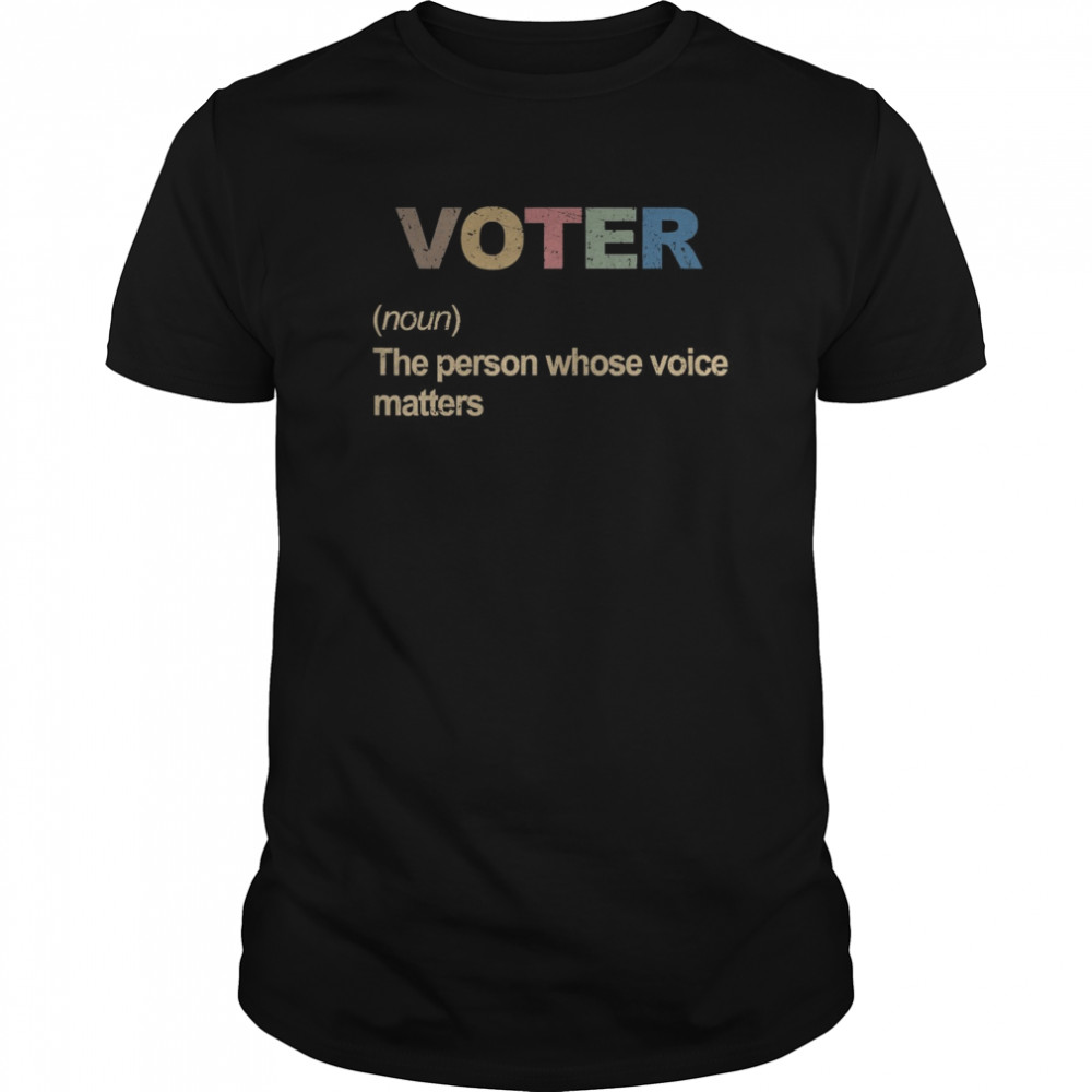 VOTE Funny definition of voter vintage design shirt