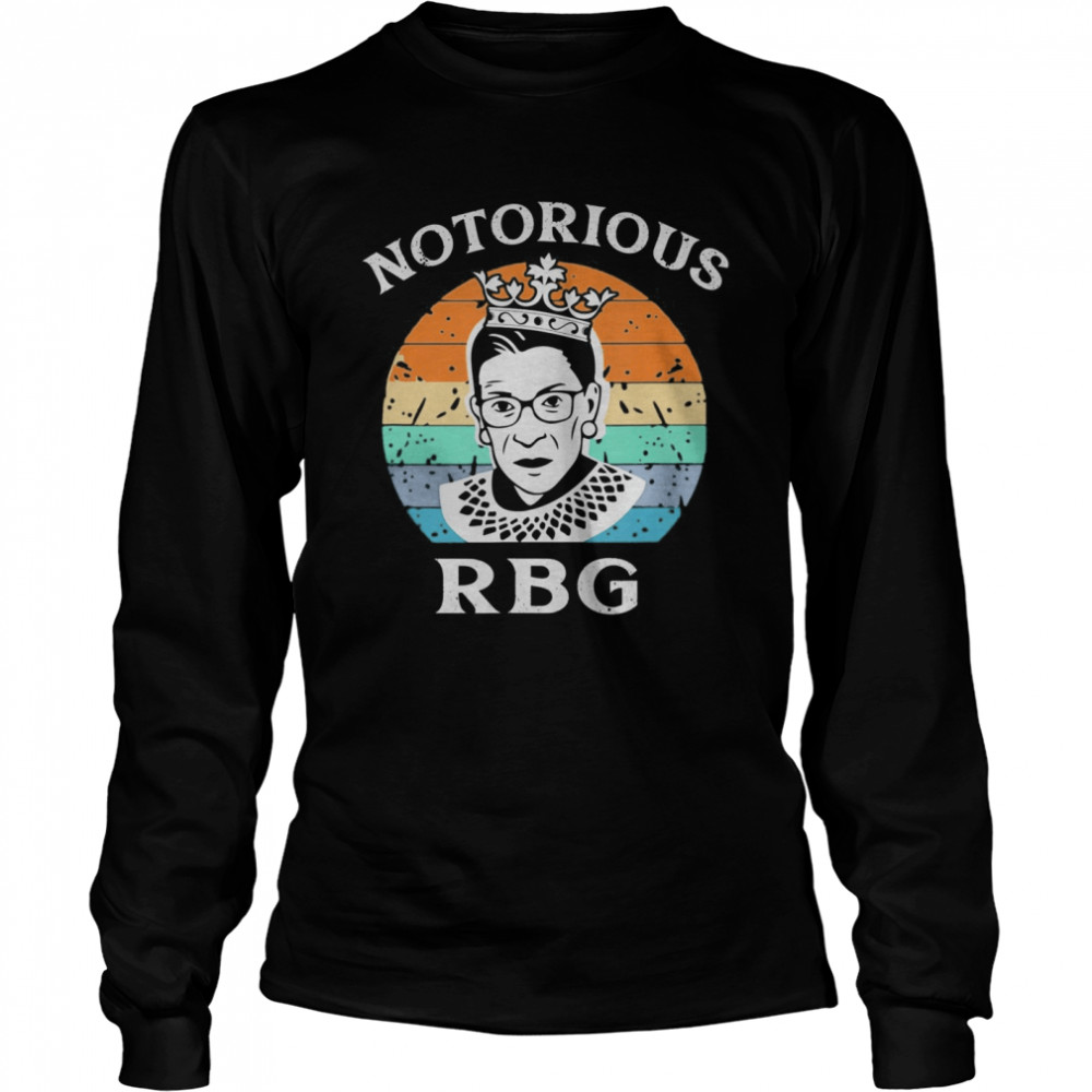 Vintage Notorious RBG  Long Sleeved T-shirt