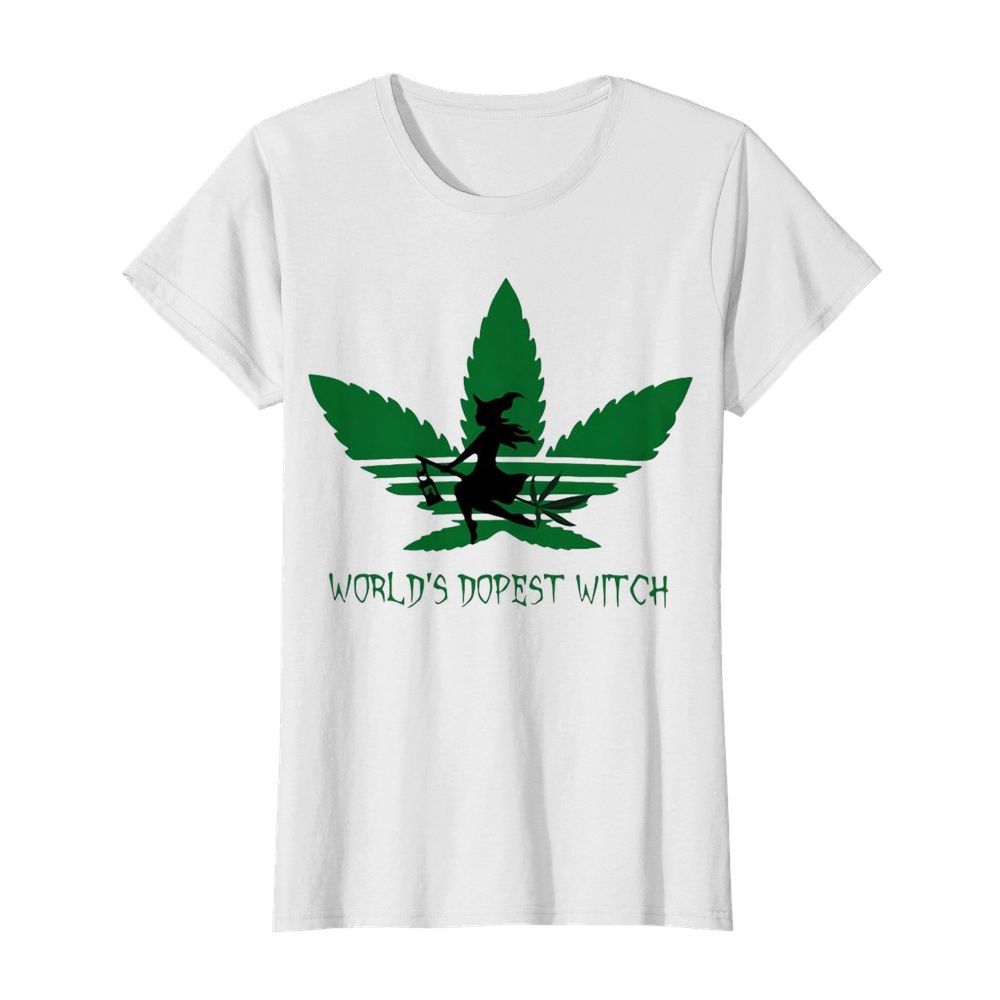 Weed Cannabis Worlds Dopest Witch  Classic Women's T-shirt