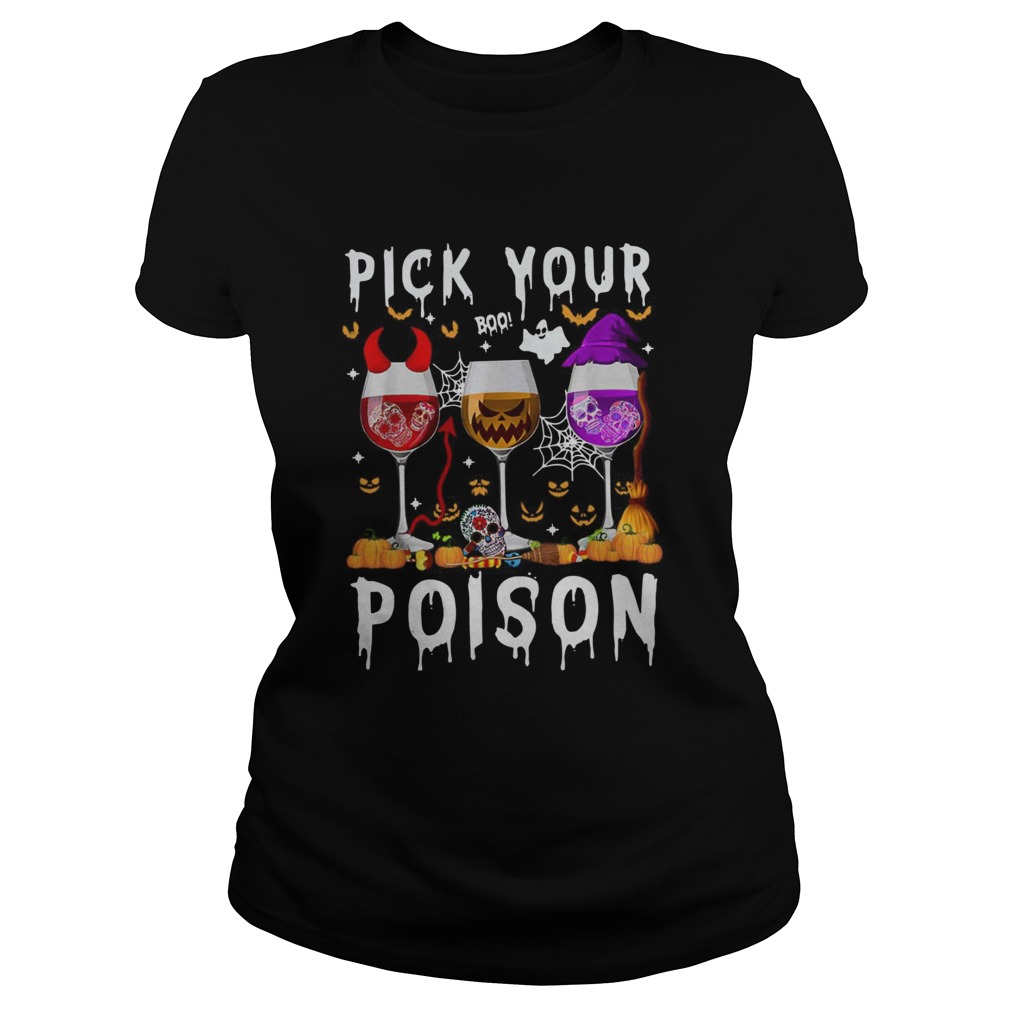 Wine Pick Your Boo Poison Halloween  Classic Ladies