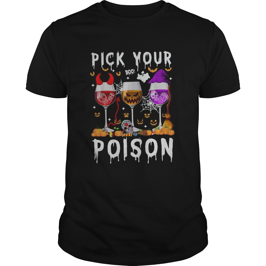 Wine Pick Your Boo Poison Halloween  Unisex