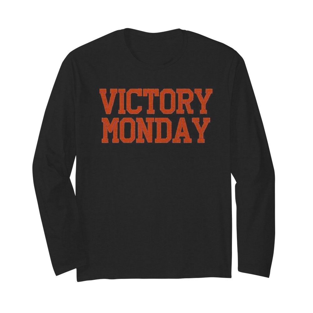 victory monday retro  Long Sleeved T-shirt 