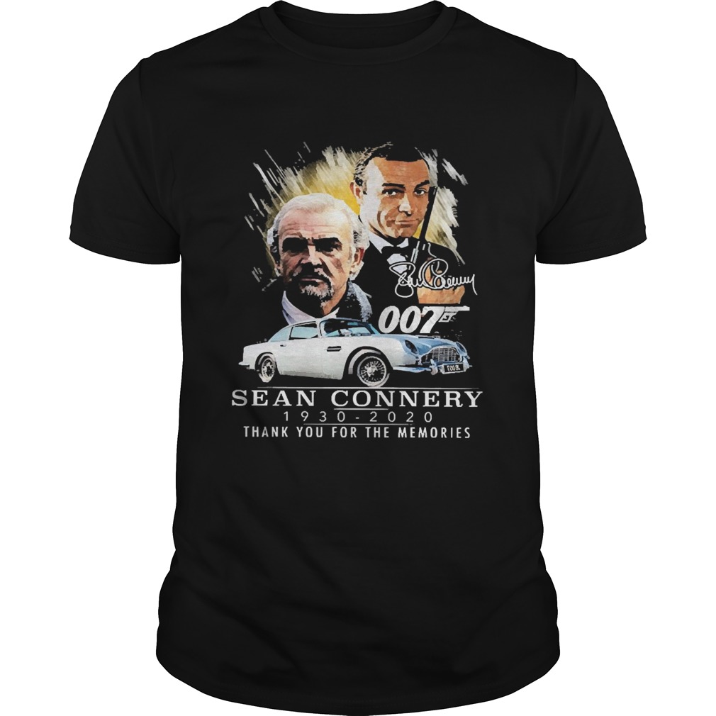 007 Sean Connery 1930 2020 Thank You For The Memories Signature shirt