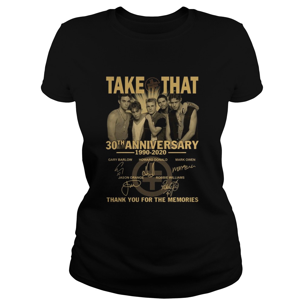 1604729265Take That 30th Anniversary 1990-2020 Thank You For The Memories  Classic Ladies