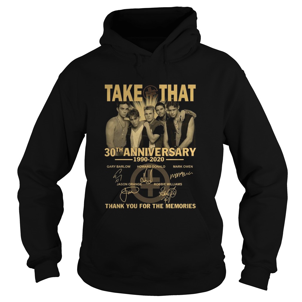 1604729265Take That 30th Anniversary 1990-2020 Thank You For The Memories  Hoodie