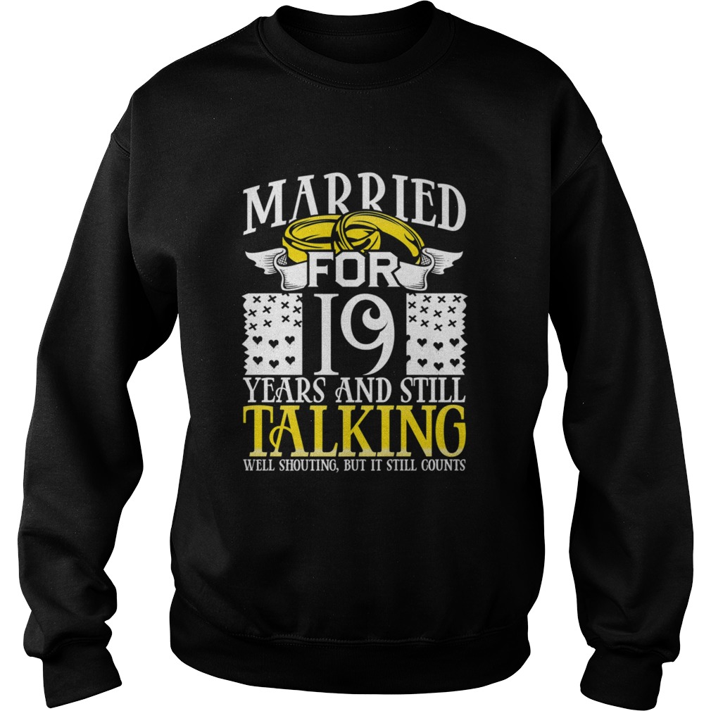 19th Wedding Anniversary for Wife Her Marriage  Sweatshirt