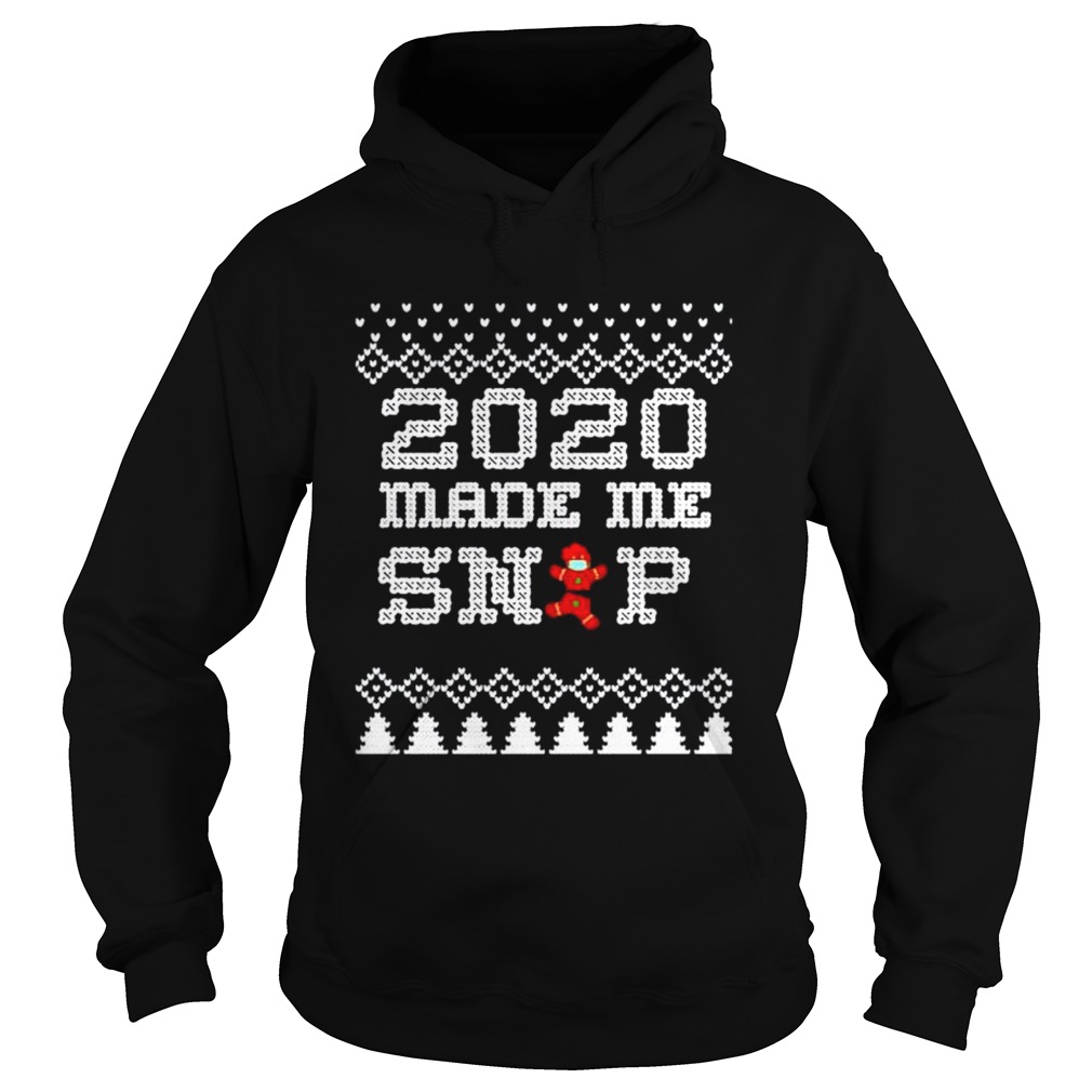 2020 Christmas Very Bad Year Ugly Cross Stitch Gingerbread  Hoodie