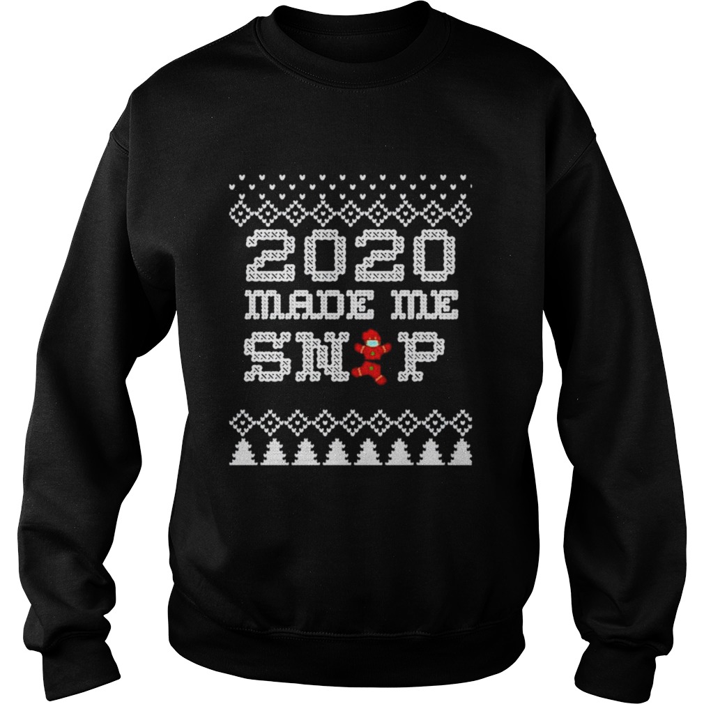 2020 Christmas Very Bad Year Ugly Cross Stitch Gingerbread  Sweatshirt