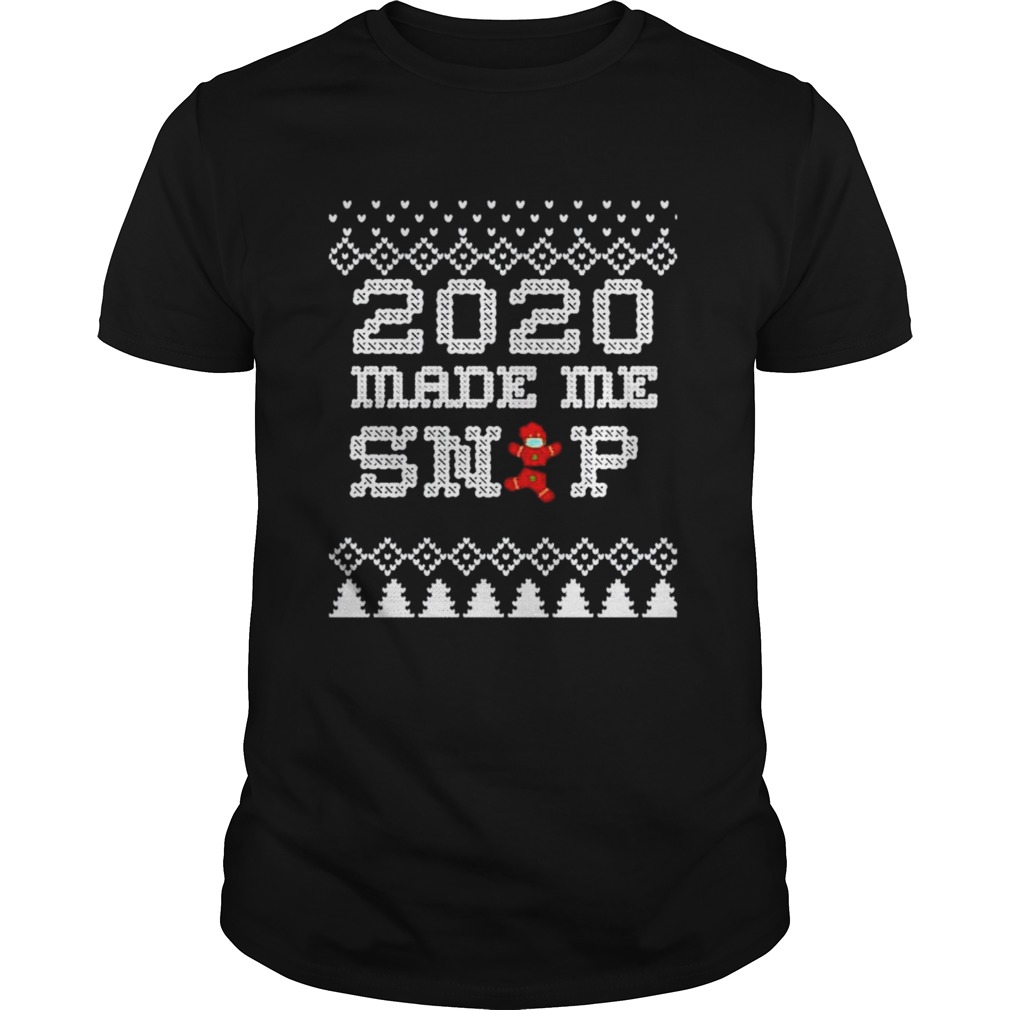 2020 Christmas Very Bad Year Ugly Cross Stitch Gingerbread shirt