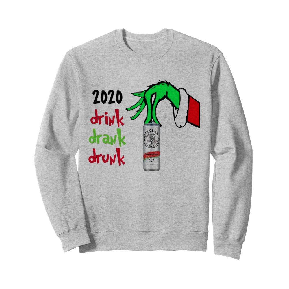 2020 Drink Drank Drunk Christmas  Unisex Sweatshirt