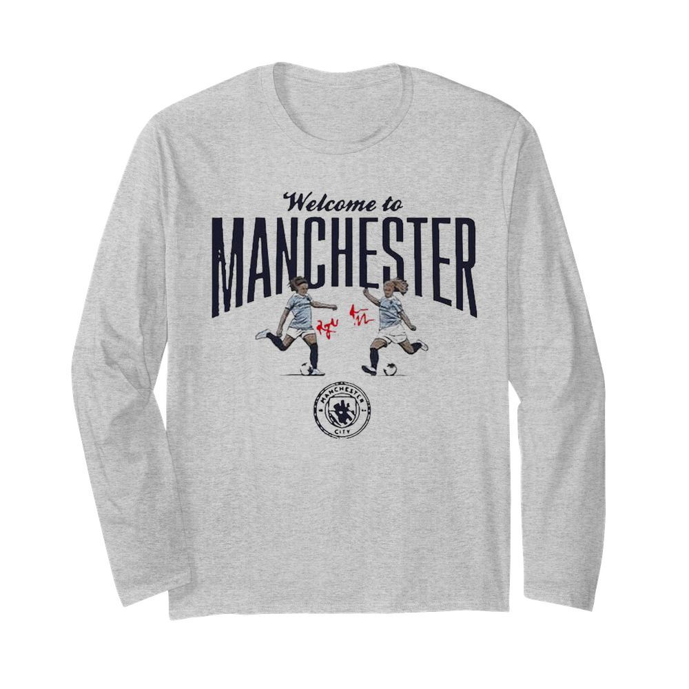 2020 Lavelle Mewis Welcome To Manchester City  Long Sleeved T-shirt 