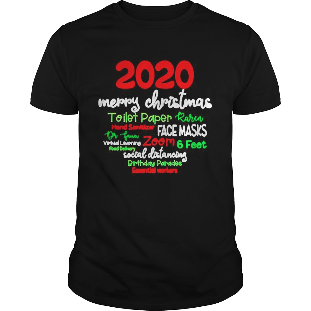 2020 Merry ChristmasToilet Paper Hand Sanitizer and face mask shirt