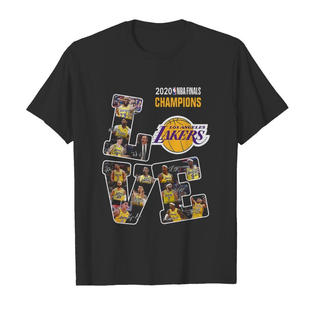 2020 Nba Finals Champions Love Los Angeles Lakers Signatures shirt