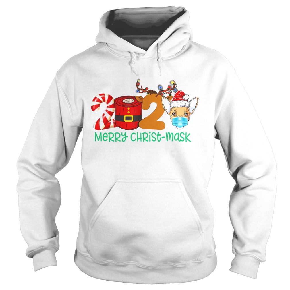 2020 Reindeer Face Mask Merry Christmask Merry Christmas  Hoodie