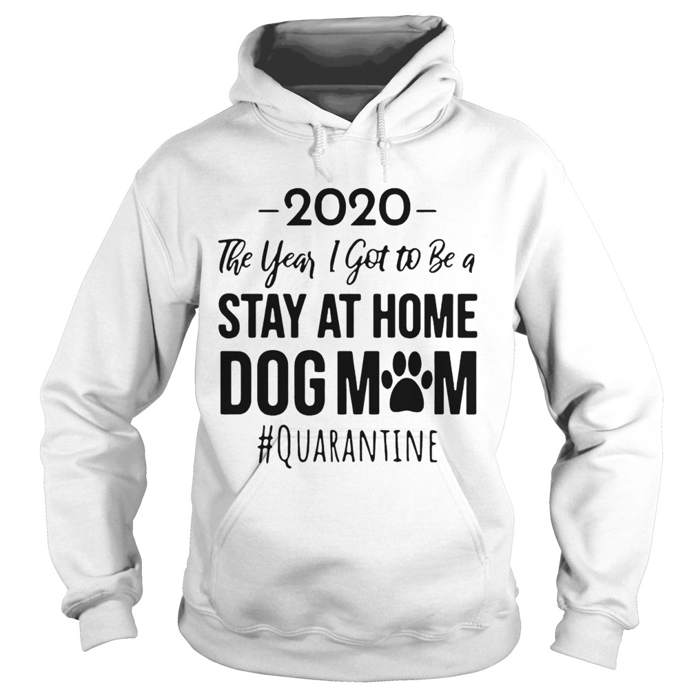 2020 The Year I Got To Be A Stay At Home Dog Mom Quarantine  Hoodie