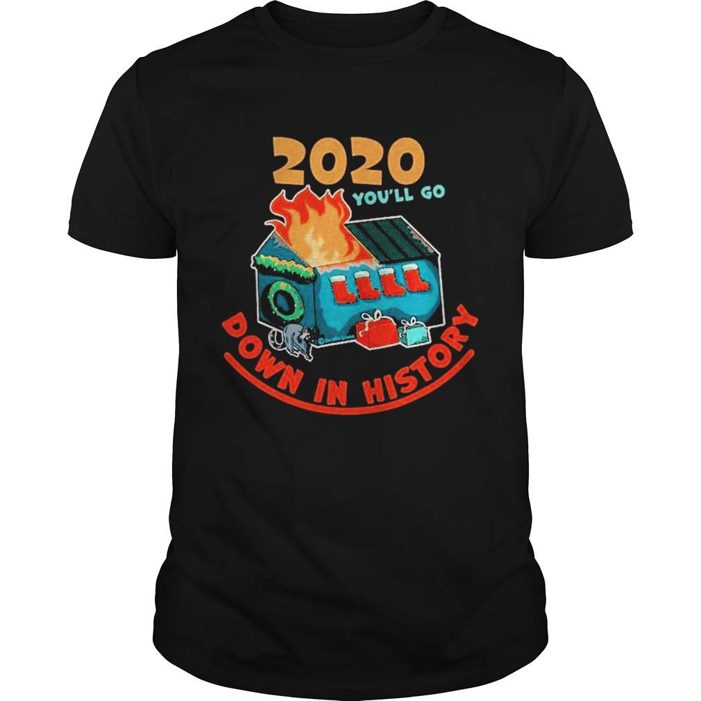 2020 Youll Go Down In History 2020 Christmas shirt