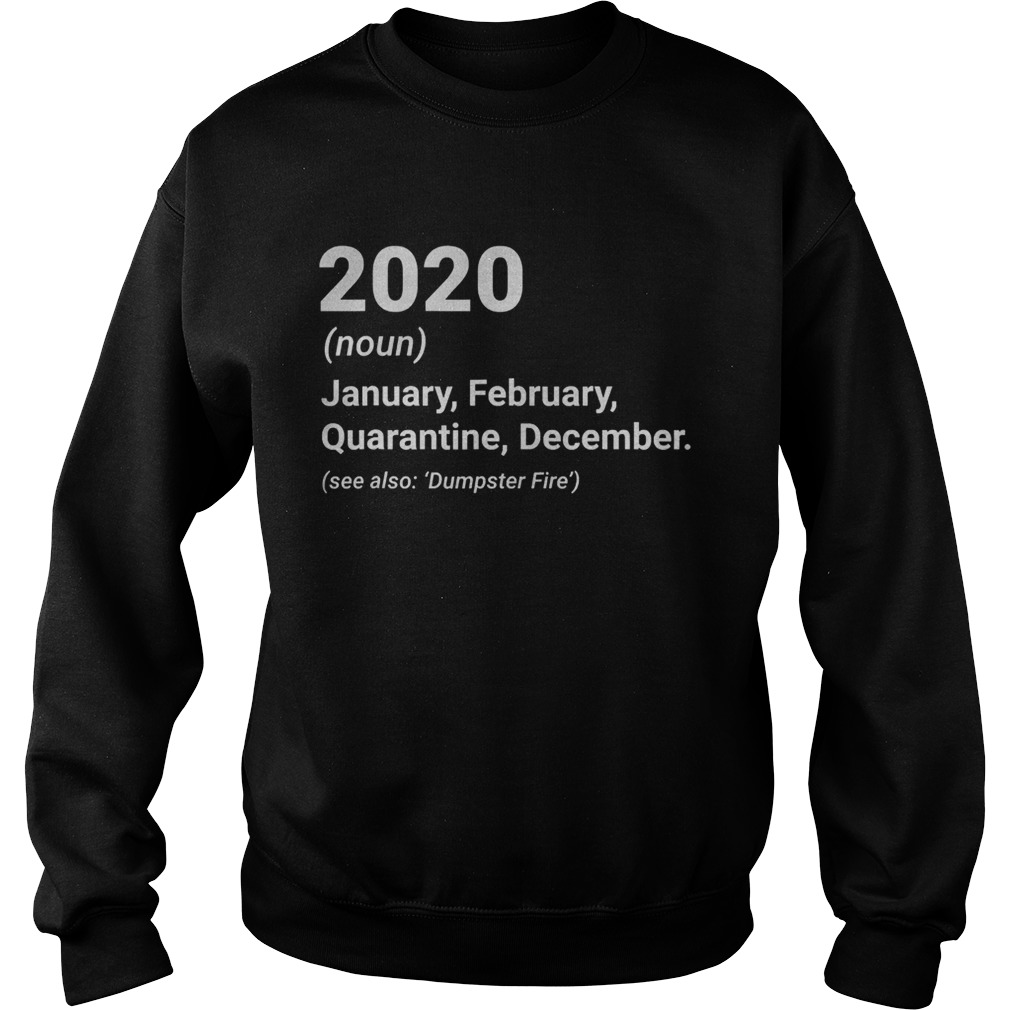 2020 january february sarcastic quarantine december  Sweatshirt