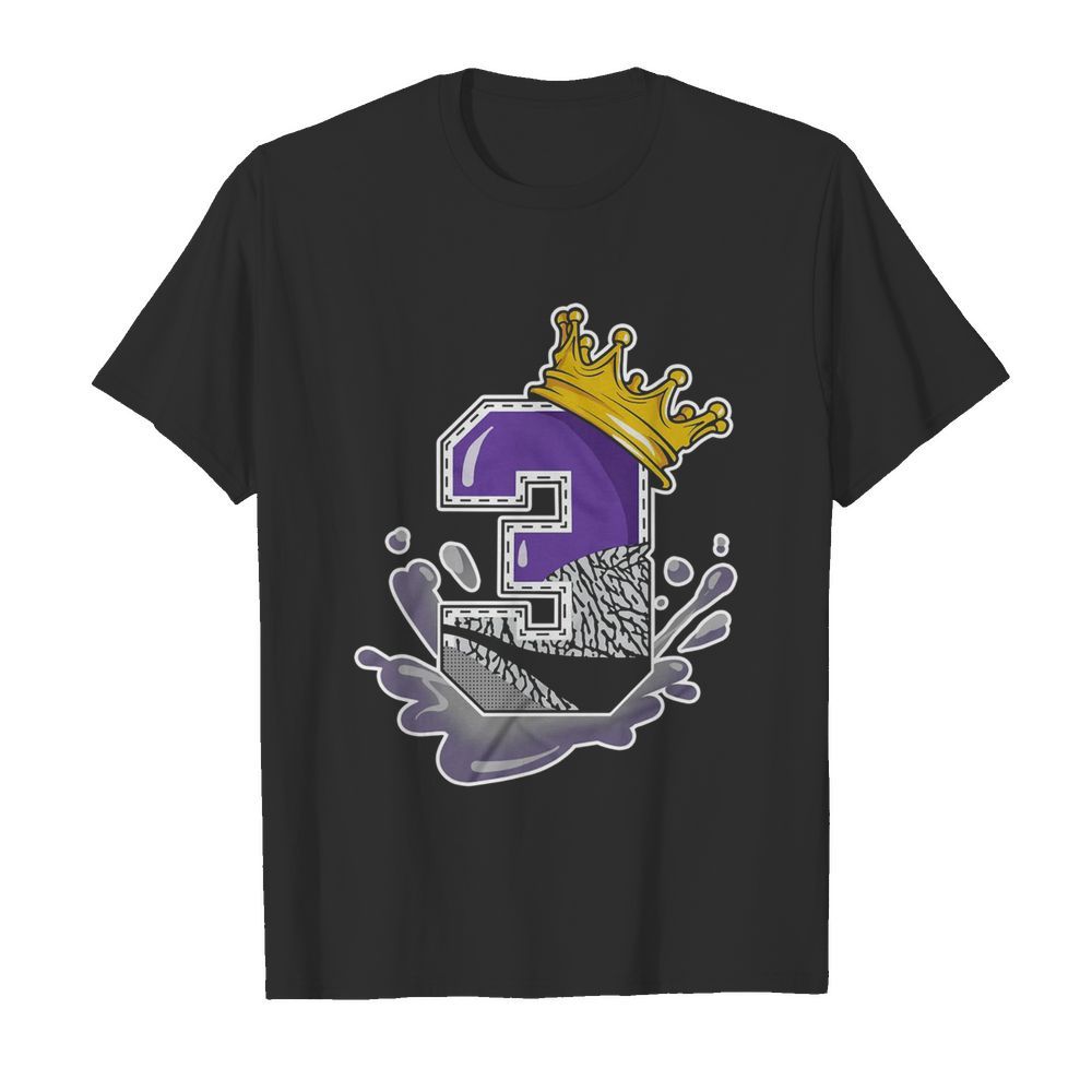 3 Michael Jordan 3 Court Purple Sneakerhead T-Shirt