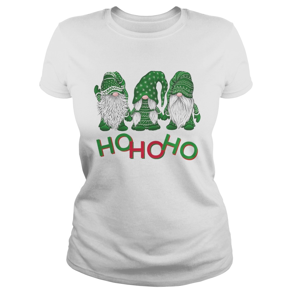 3 wise gnomes christmas pajamas holiday ho ho ho 2020  Classic Ladies