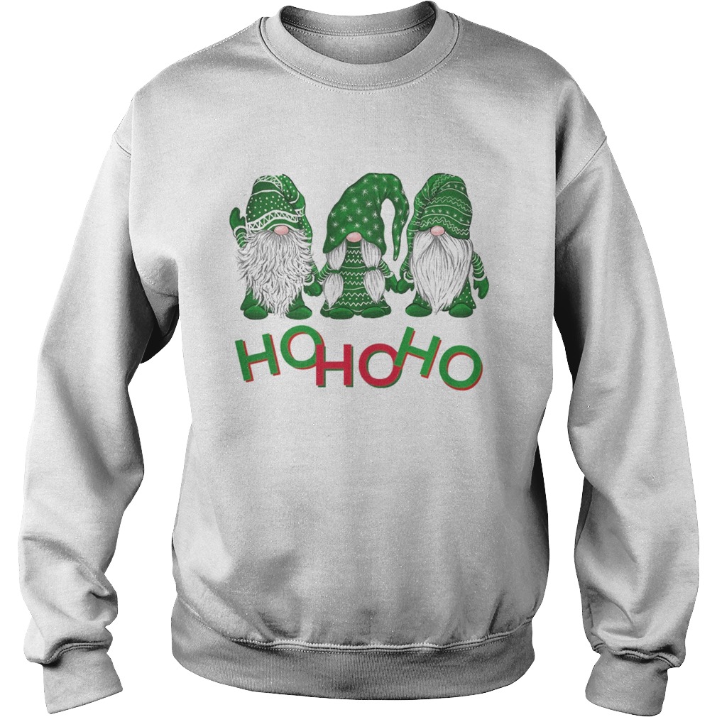 3 wise gnomes christmas pajamas holiday ho ho ho 2020  Sweatshirt