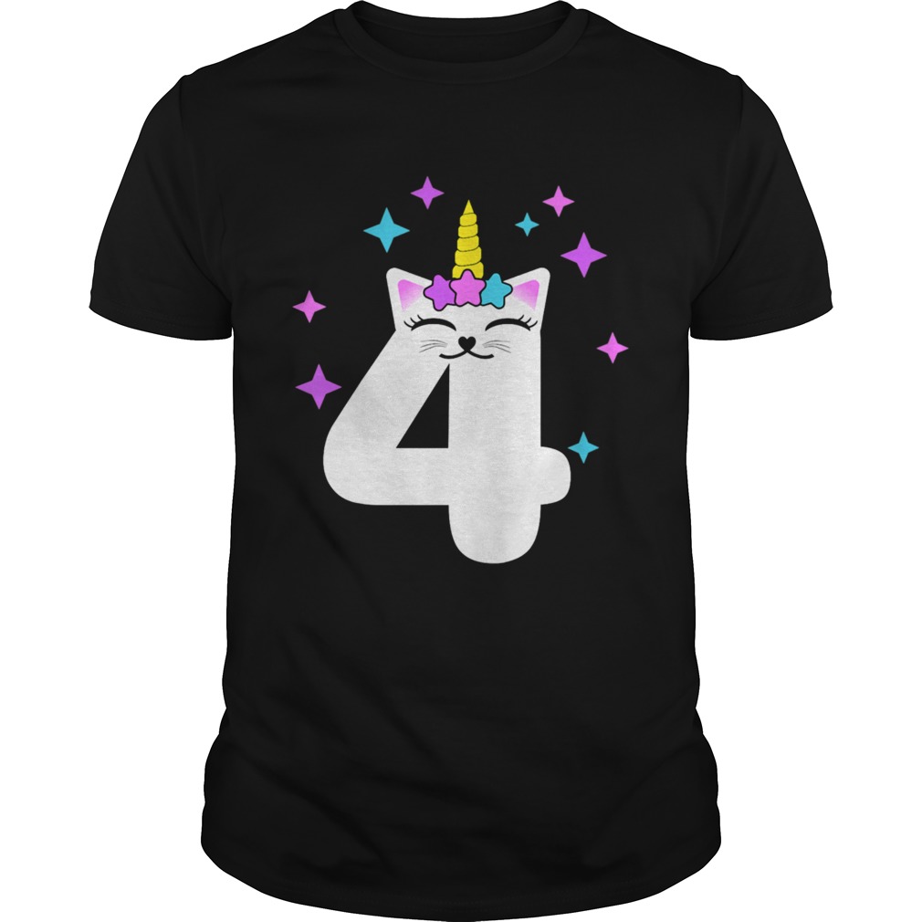 4 Year Old Cat Unicorn  Unisex