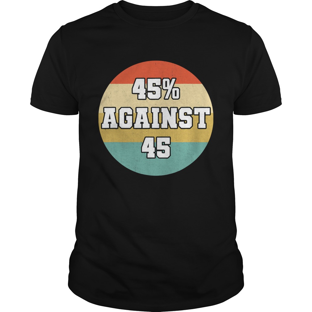 45 against 45 vintage retro shirt