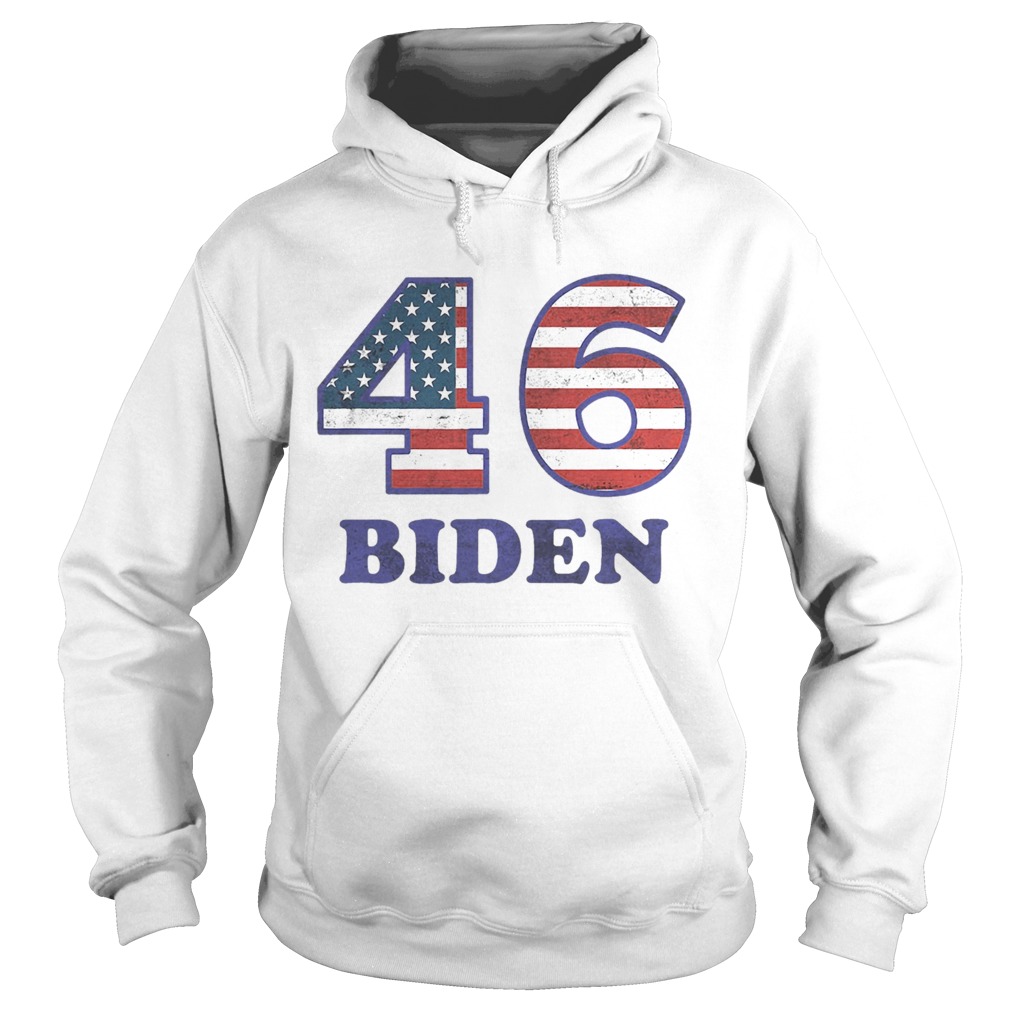 46 Joe Biden 2020 Us President Election Pro Biden Democrat Flag  Hoodie