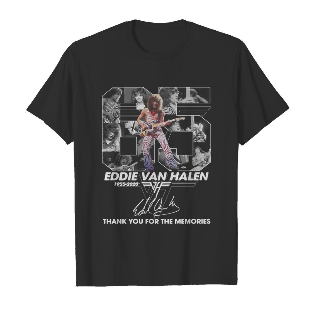 65 Eddie Van Halen 1955 2020 Thank You For The Memories Signature shirt