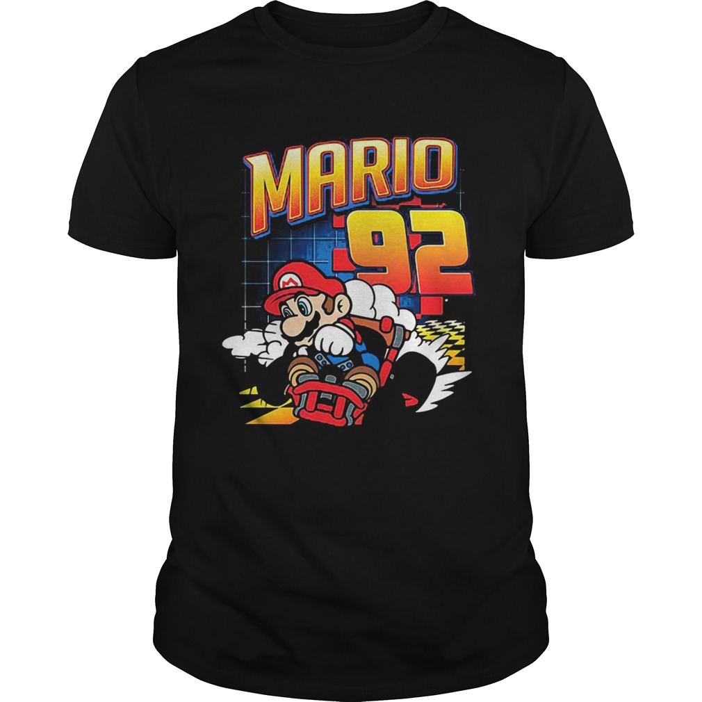 92 RACING KART SUPER MARIO shirt