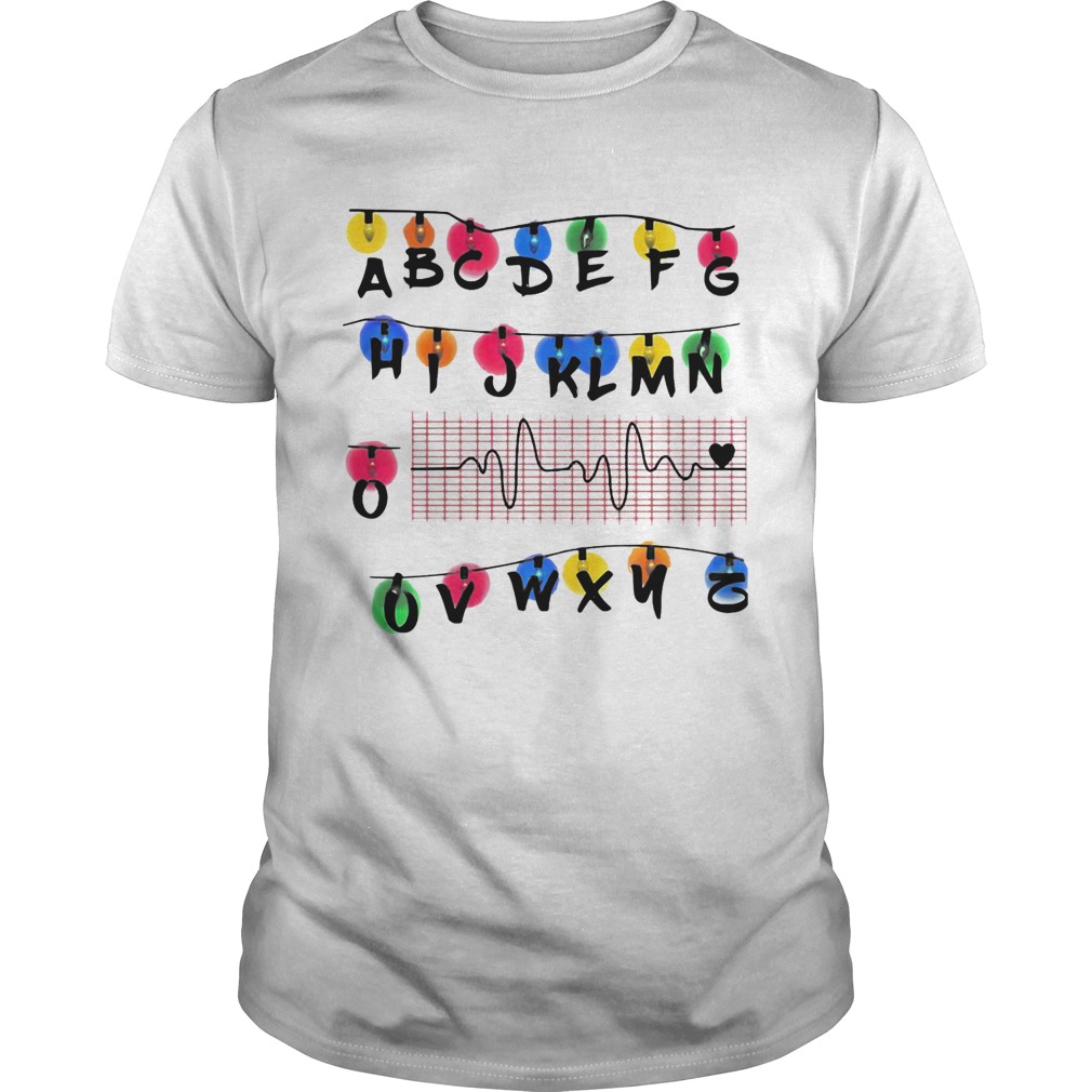 ABCDEFG HIJKLMNO UVWXYZ Heartbeat Light Women shirt