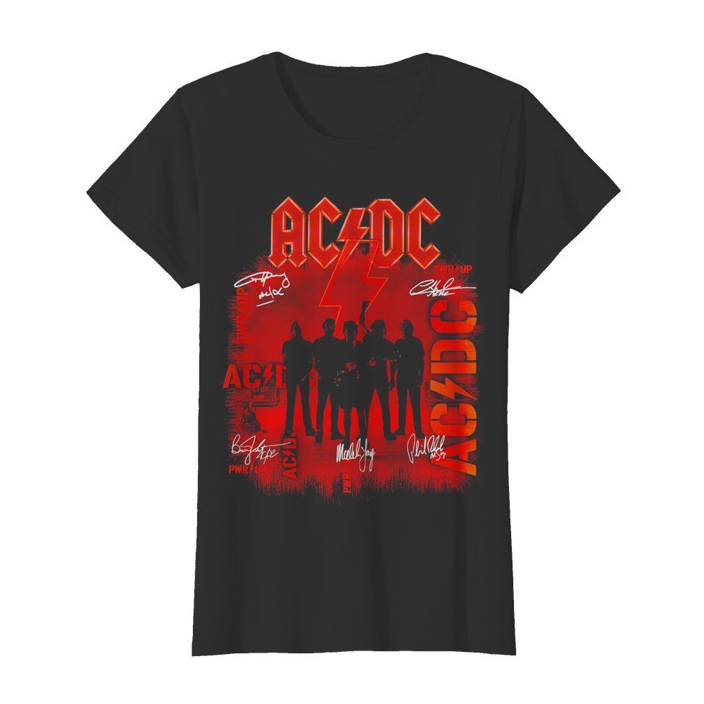 AC DC Shot In The Dark Signatures  Classic Women's T-shirt