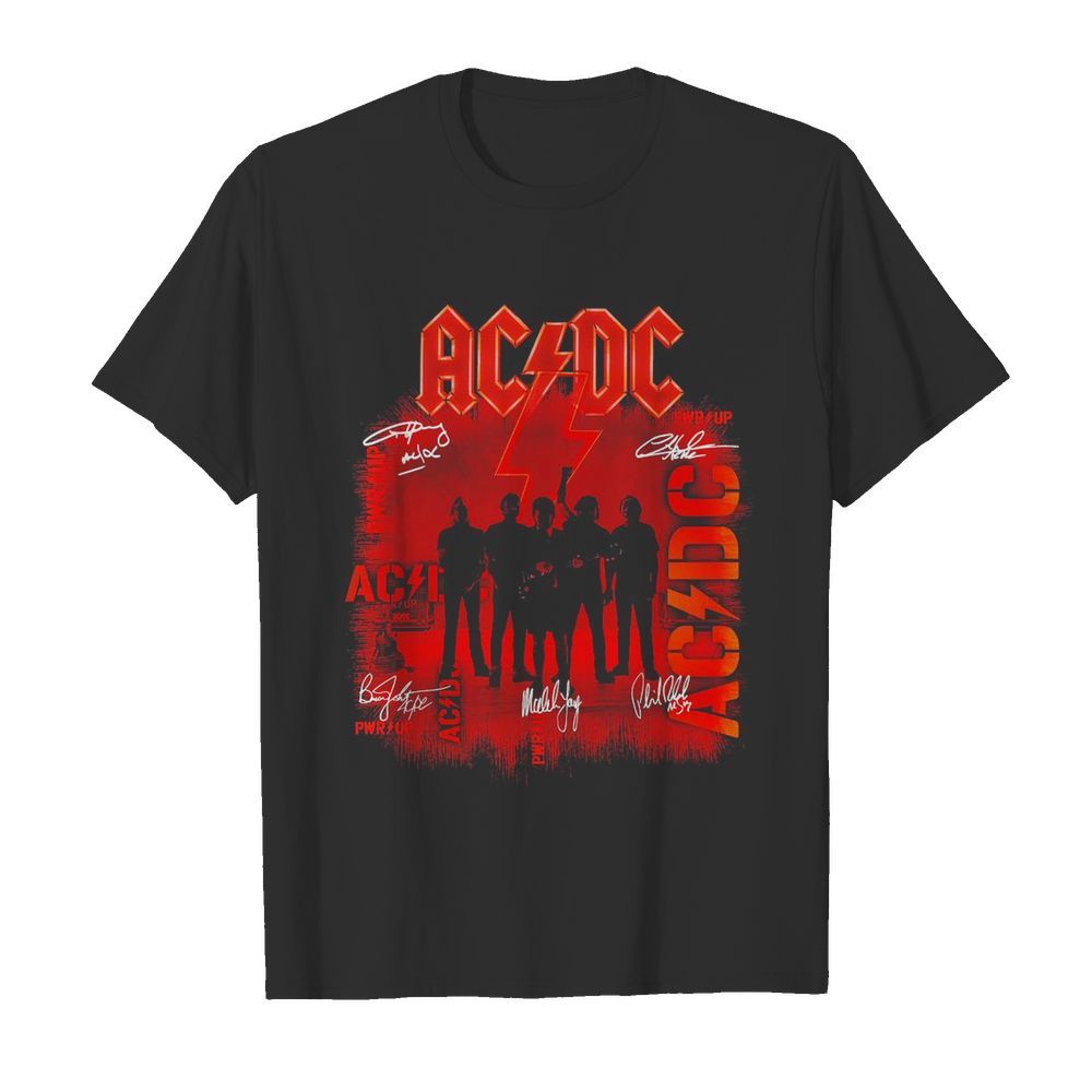 AC DC Shot In The Dark Signatures  Classic Men's T-shirt