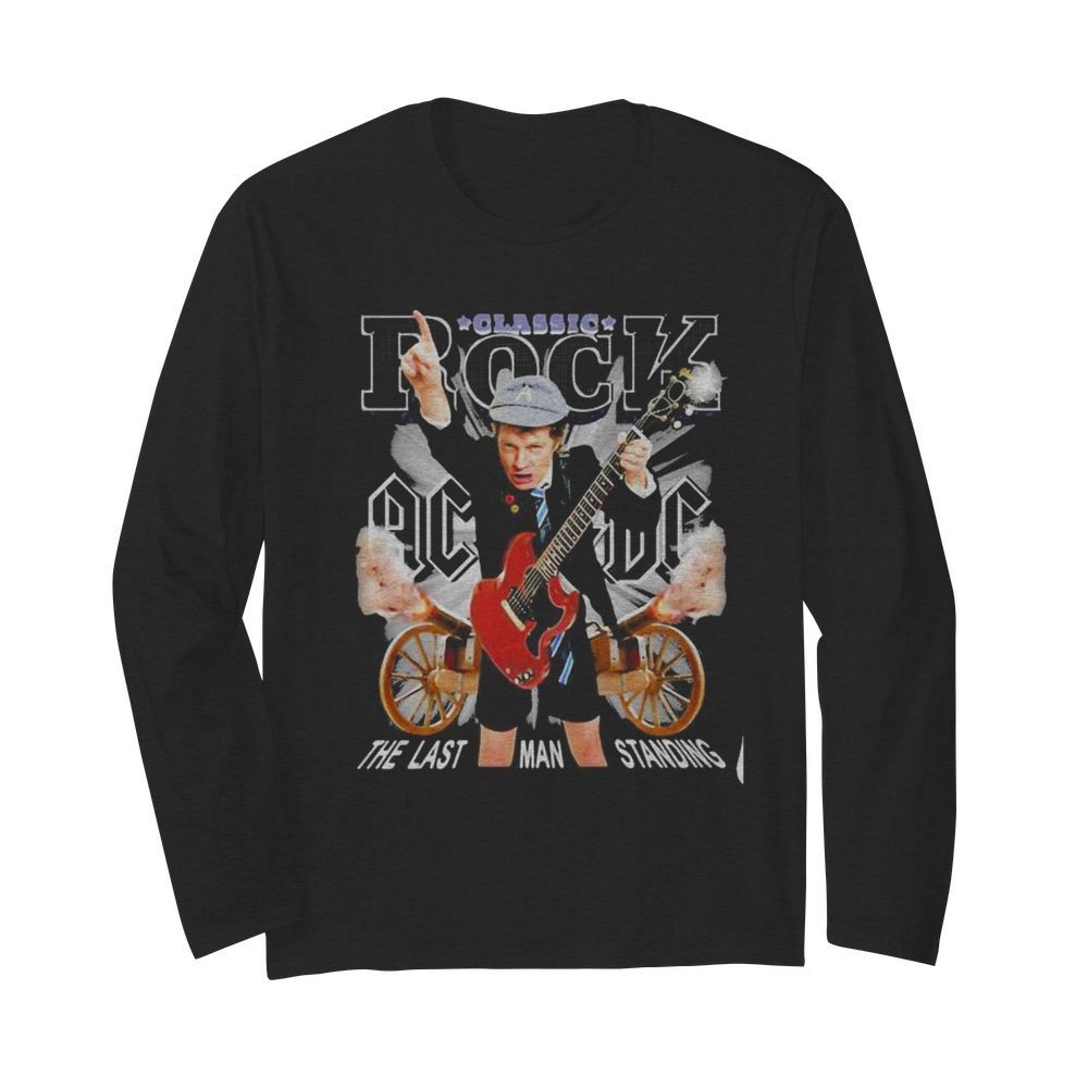 Acdc band classic rock the last man standing  Long Sleeved T-shirt 