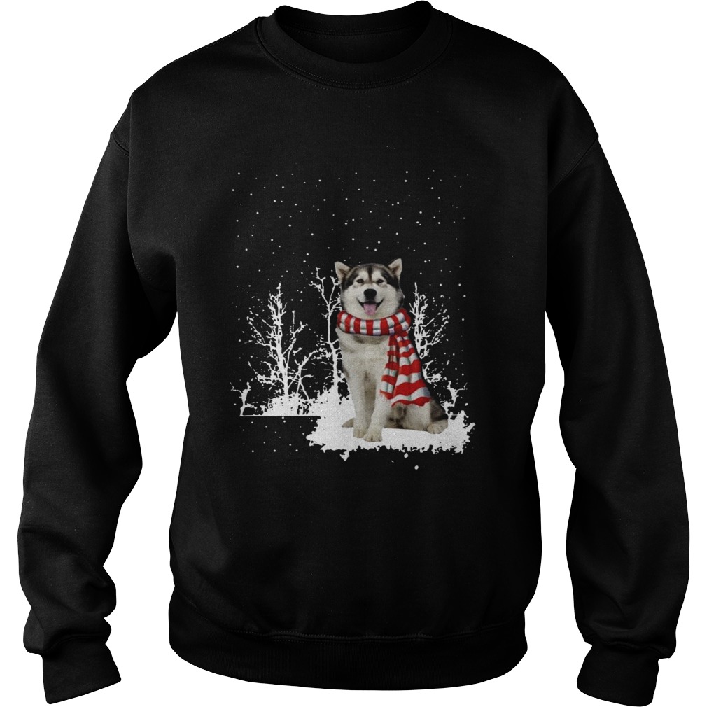 Alaskan Malamute Merry Christmas  Sweatshirt