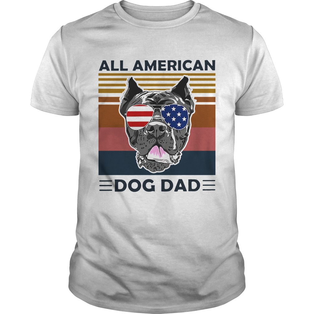 All American Dog Dad Vintage Retro  Unisex