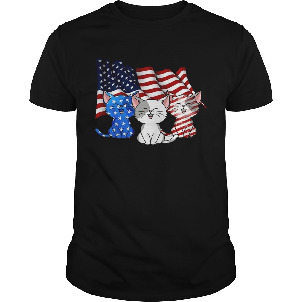 American Flag Cats shirt